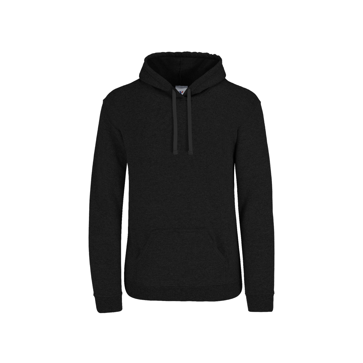 Sudadera con Capucha y Cangurera Unisex para Adulto Color Negro Jaspe