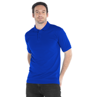 Playera Tipo Polo Piqué Para Caballero •50% Algodón-50% Poliéster• Color Royal