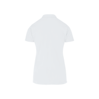 Playera Tipo Polo Piqué con Silueta Para Dama •50% Algodón-50% Poliéster• Color Blanco