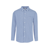 Camisa Oxford Manga Larga para Caballero · Color Azul Cielo