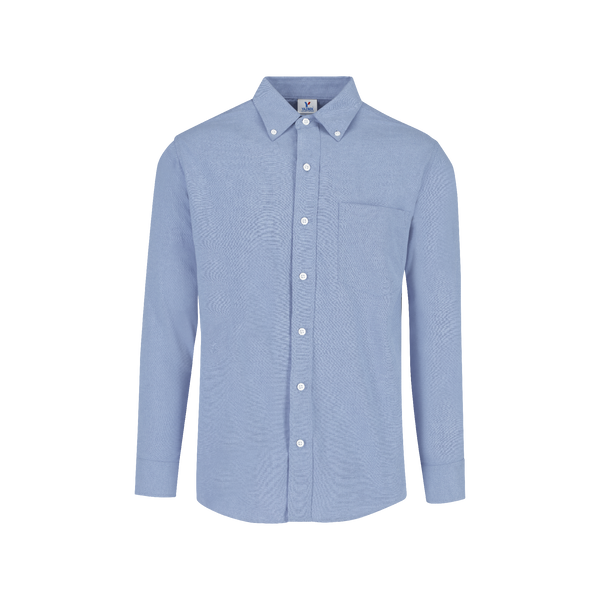 Camisa Oxford Manga Larga para Caballero · Color Azul Cielo