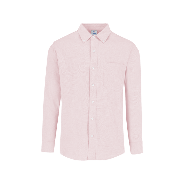 Camisa Oxford Manga Larga para Caballero · Color Rosa