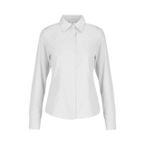 Camisa Oxford Manga Larga Con Silueta Para Dama Color Blanco