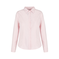 Camisa Oxford Manga Larga Con Silueta Para Dama Color Rosa