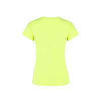 Playera Cuello Redondo Manga Corta Con Silueta Para Dama Color Amarillo Neon