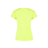 Playera Cuello Redondo Manga Corta Con Silueta Para Dama Color Amarillo Neon