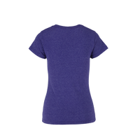 Playera Cuello Redondo Manga Corta Con Silueta Para Dama Color Morado Jaspe