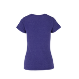 Playera Cuello Redondo Manga Corta Con Silueta Para Dama Color Morado Jaspe