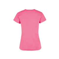 Playera Cuello Redondo Manga Corta Con Silueta Para Dama Color Rosa Neon