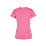 Playera Cuello Redondo Manga Corta Con Silueta Para Dama Color Rosa Neon