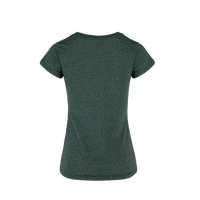 Playera Cuello Redondo Manga Corta Con Silueta Para Dama Color Verde Bosque Jaspe