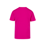 Playera Peso Completo Cuello Redondo Manga Corta Unisex Para Joven Color Fucsia