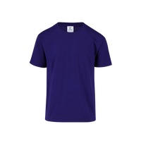 Playera Peso Completo Cuello Redondo Manga Corta Unisex Para Joven Color Morado