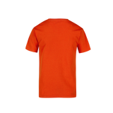 Playera Peso Completo Cuello Redondo Manga Corta Unisex Para Joven Color Naranja