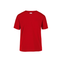 Playera Peso Completo Cuello Redondo Manga Corta Unisex Para Joven Color Rojo