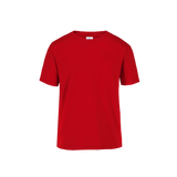 Playera Peso Completo Cuello Redondo Manga Corta Unisex Para Joven Color Rojo