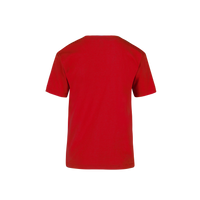 Playera Peso Completo Cuello Redondo Manga Corta Unisex Para Joven Color Rojo