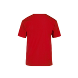 Playera Peso Completo Cuello Redondo Manga Corta Unisex Para Joven Color Rojo