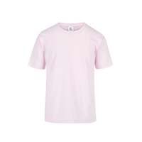 Playera Peso Completo Cuello Redondo Manga Corta Unisex Para Joven Color Rosa Pastel