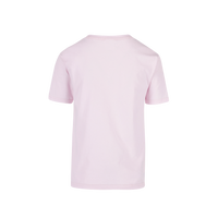 Playera Peso Completo Cuello Redondo Manga Corta Unisex Para Joven Color Rosa Pastel