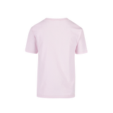 Playera Peso Completo Cuello Redondo Manga Corta Unisex Para Joven Color Rosa Pastel