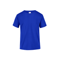 Playera Peso Completo Cuello Redondo Manga Corta Unisex Para Joven Color Royal