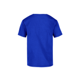 Playera Peso Completo Cuello Redondo Manga Corta Unisex Para Joven Color Royal