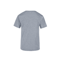 Playera Peso Completo Cuello Redondo Manga Corta Unisex Para Joven Color Gris Jaspe