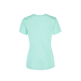 Playera Peso Completo Cuello Redondo Manga Corta Con Silueta Para Dama Color Aqua