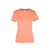 Playera Peso Completo Cuello Redondo Manga Corta Con Silueta Para Dama Color Coral