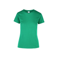 Playera Peso Completo Cuello Redondo Manga Corta Con Silueta Para Dama Color Jade