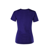 Playera Peso Completo Cuello Redondo Manga Corta Con Silueta Para Dama Color Morado