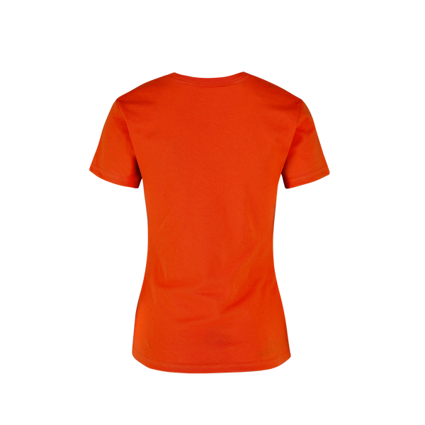 CAMISETA NARANJA CUELLO REDONDO M/C SIN BOLSILLO