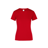 Playera Peso Completo Cuello Redondo Manga Corta Con Silueta Para Dama Color Rojo