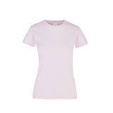 Playera Peso Completo Cuello Redondo Manga Corta Con Silueta Para Dama Color Rosa Pastel