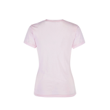 Playera Peso Completo Cuello Redondo Manga Corta Con Silueta Para Dama Color Rosa Pastel