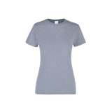 Playera Peso Completo Cuello Redondo Manga Corta Con Silueta Para Dama Color Gris Jaspe