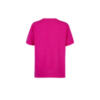 Playera Peso Completo Cuello Redondo Manga Corta Unisex Para Niño Color Fucsia