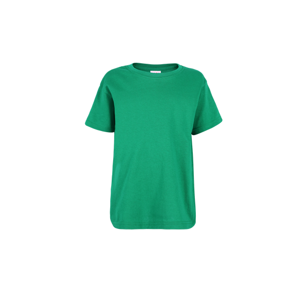 Playera Peso Completo Cuello Redondo Manga Corta Unisex Para Niño •100% Algodón• Color Jade