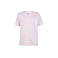 Playera Peso Completo Cuello Redondo Manga Corta Unisex Para Niño Color Rosa Pastel