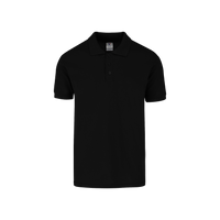 Playera Tipo Polo Piqué Para Caballero •50% Algodón-50% Poliéster• Color Negro