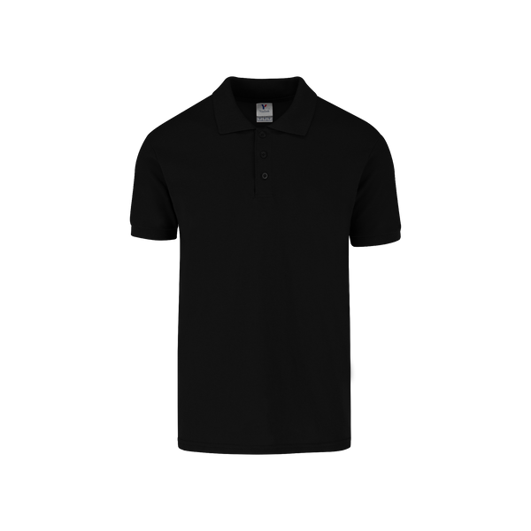 Playera Tipo Polo Piqué Para Caballero •50% Algodón-50% Poliéster• Color Negro