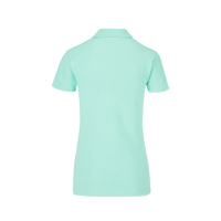 Playera Tipo Polo Pique Con Silueta Para Dama Color Aqua