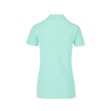 Playera Tipo Polo Pique Con Silueta Para Dama Color Aqua