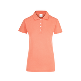 Playera Tipo Polo Pique Con Silueta Para Dama Color Coral