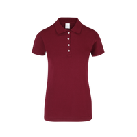 Playera Tipo Polo Pique Con Silueta Para Dama Color Marron