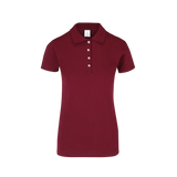 Playera Tipo Polo Pique Con Silueta Para Dama Color Marron