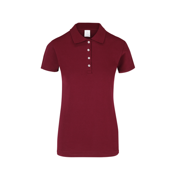 Playera Tipo Polo Pique Con Silueta Para Dama Color Marron