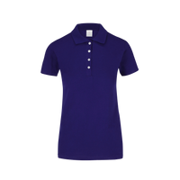 Playera Tipo Polo Pique Con Silueta Para Dama Color Morado