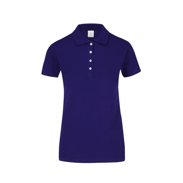 Playera Tipo Polo Pique Con Silueta Para Dama Color Morado